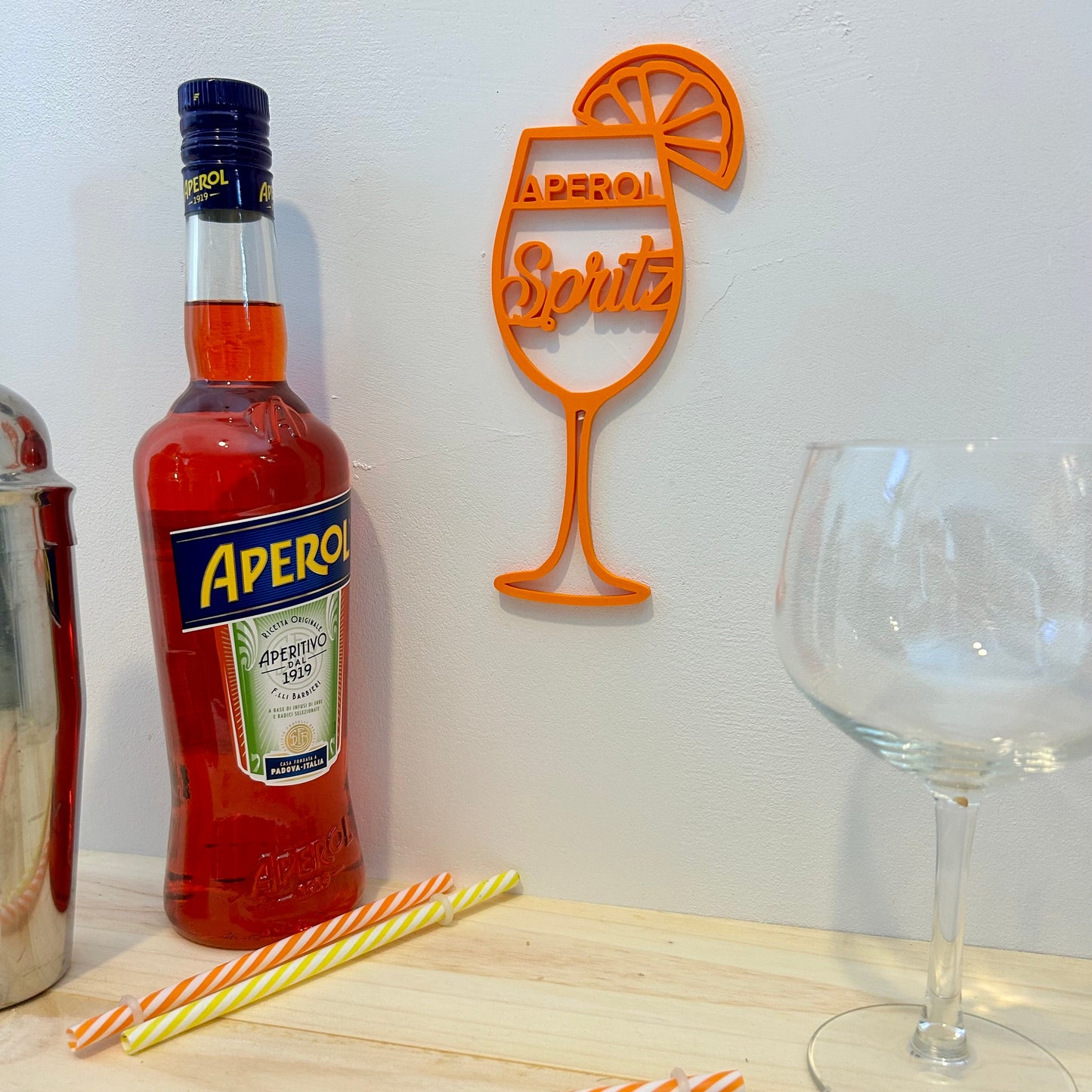 Décoration Murale Salon – Affiche Spritz Tendance, Style Bar Italien & Cocktail