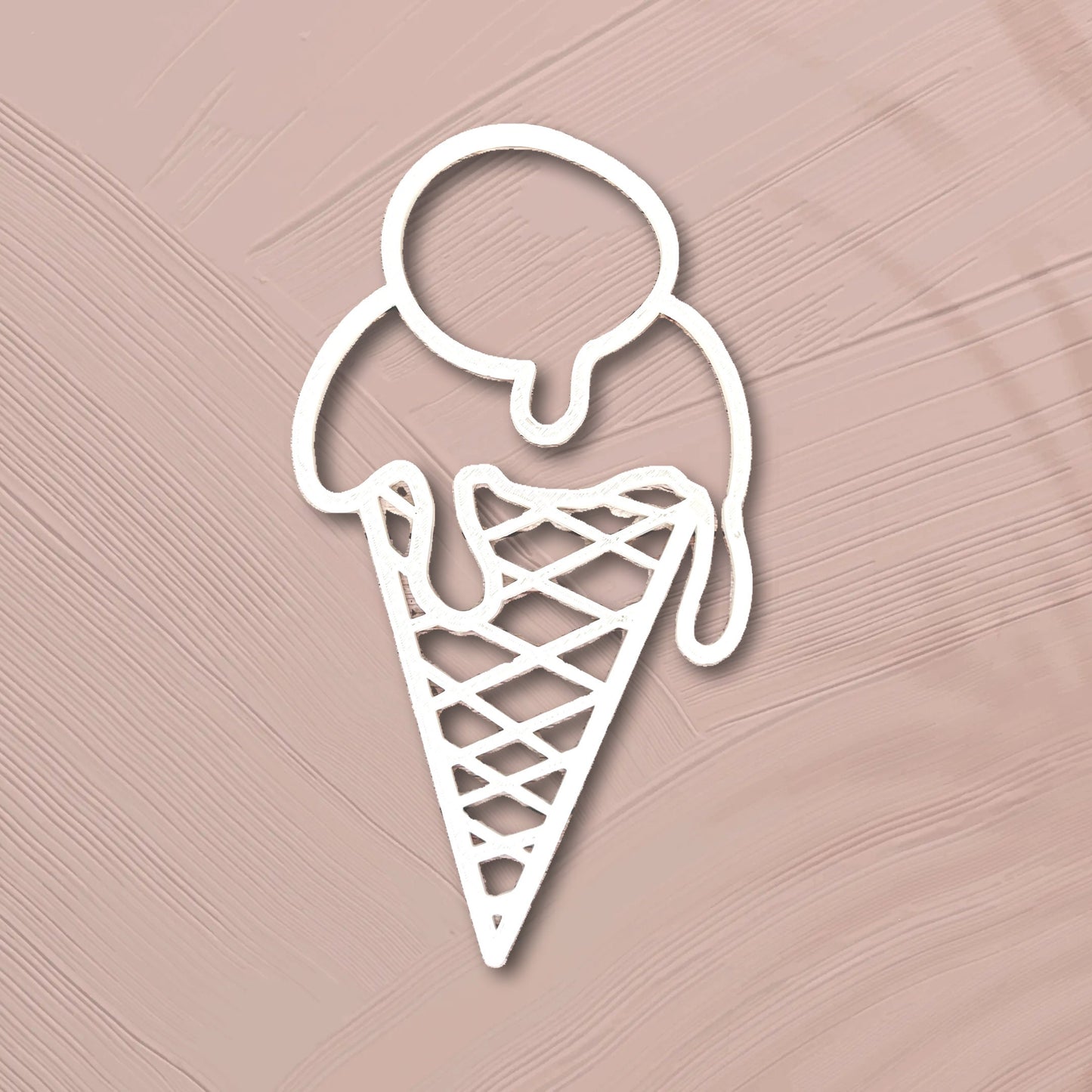 Cornet de glace personnalisé – Décoration murale pour chambre bébé avec prénom ou mot à accrocher