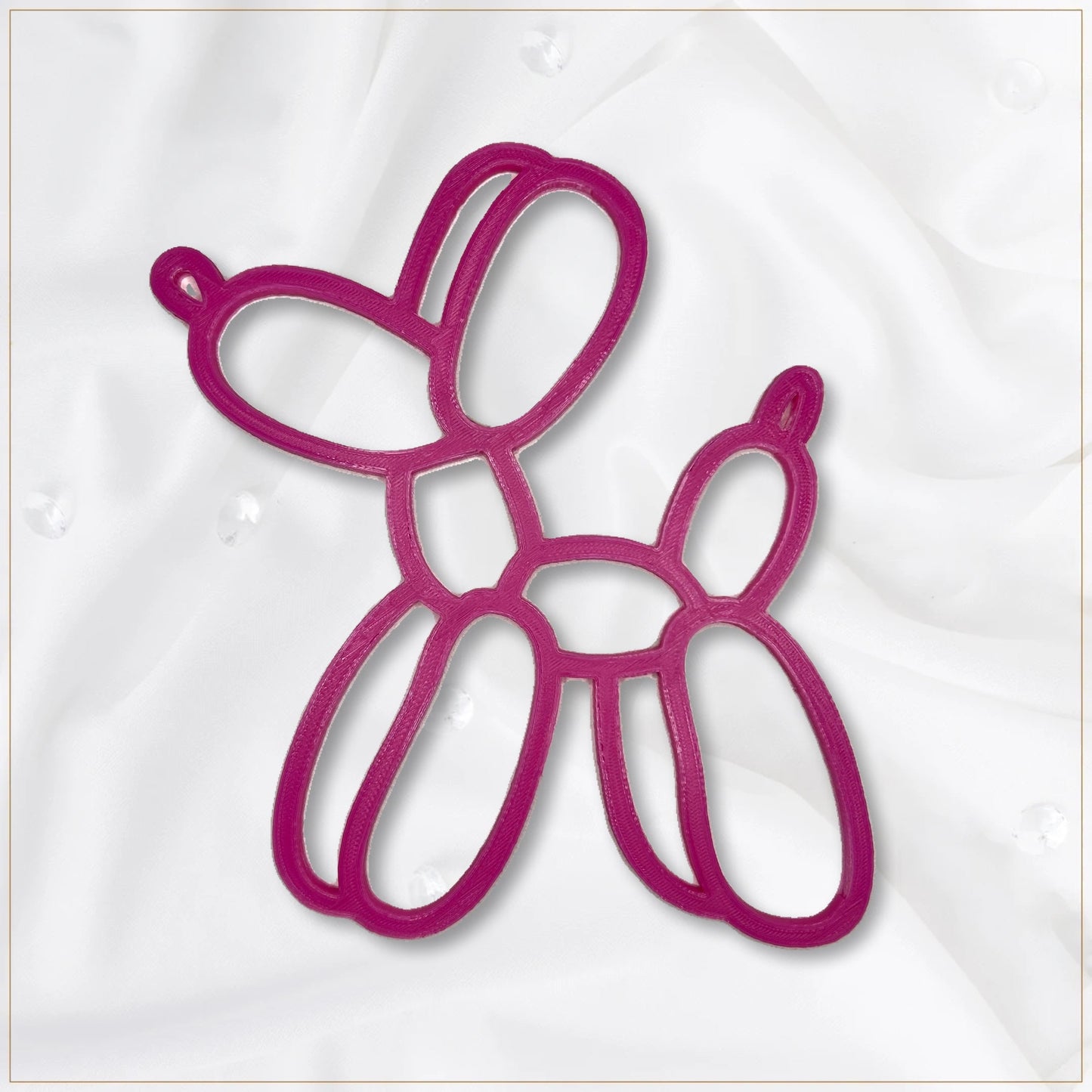 Chien Ballon Personnalisable – Décoration Murale Moderne ou Plaque de Porte avec Prénom