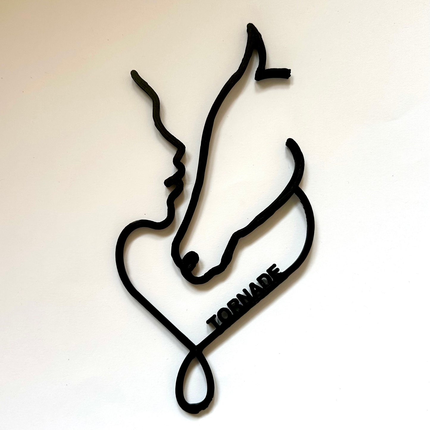 Décoration de couple cheval cavalier idée cadeau sur le thème du cheval pour les cavaliers prénom à personnaliser