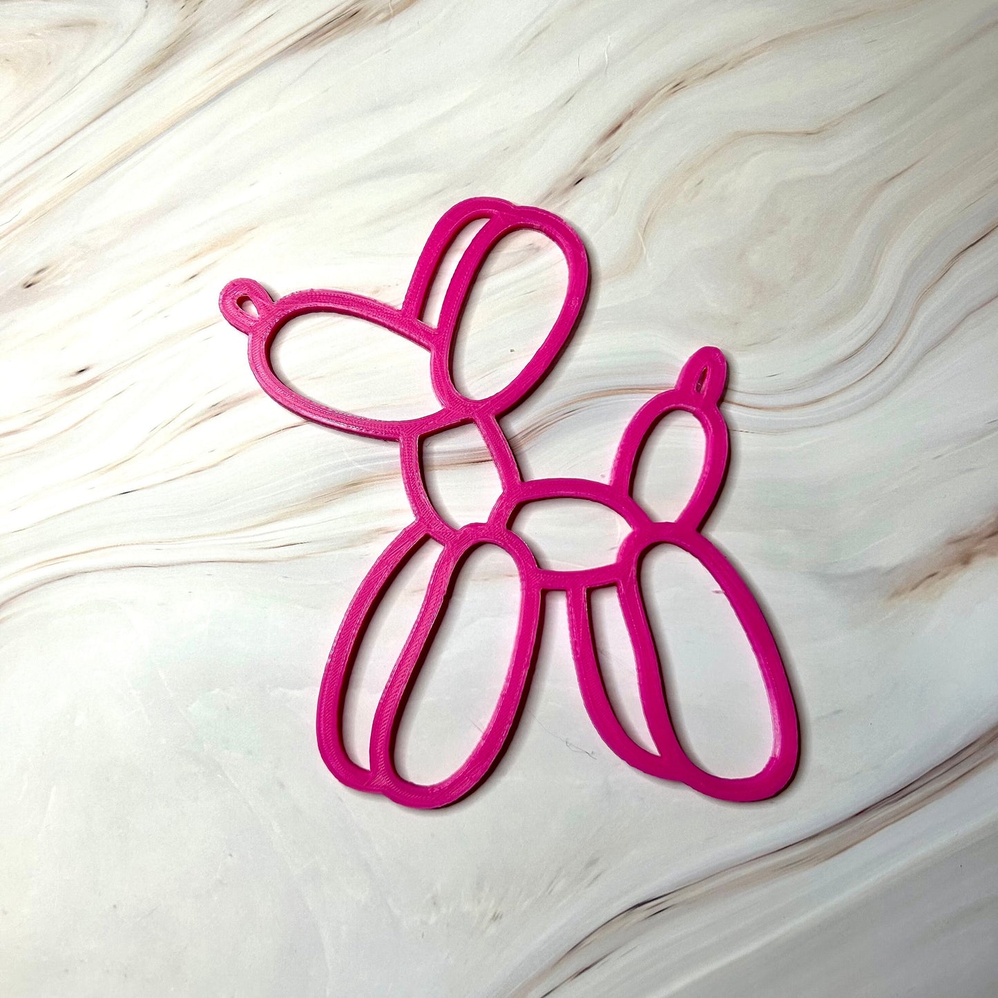 Chien Ballon Personnalisable – Décoration Murale Moderne ou Plaque de Porte avec Prénom