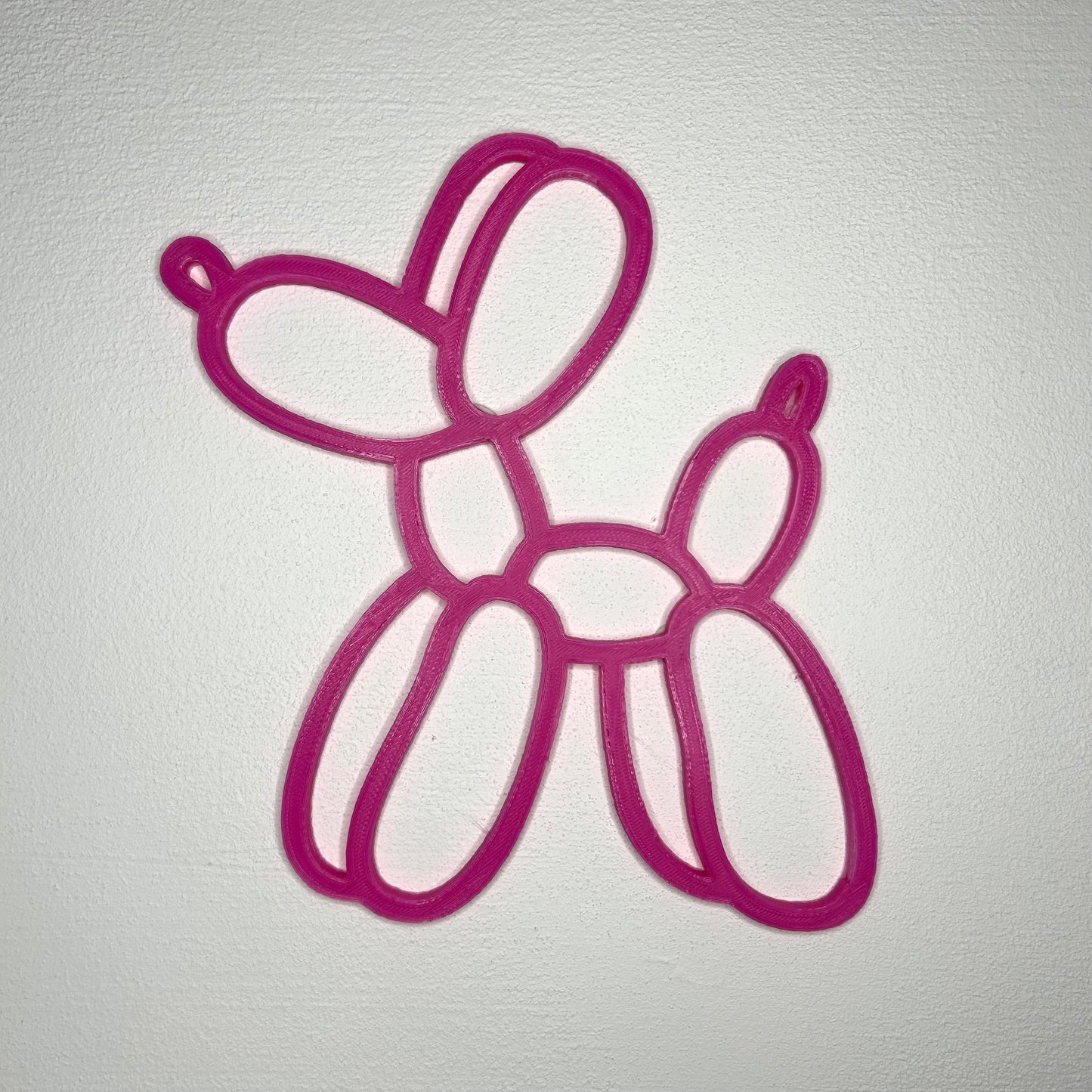 Chien Ballon Personnalisable – Décoration Murale Moderne ou Plaque de Porte avec Prénom