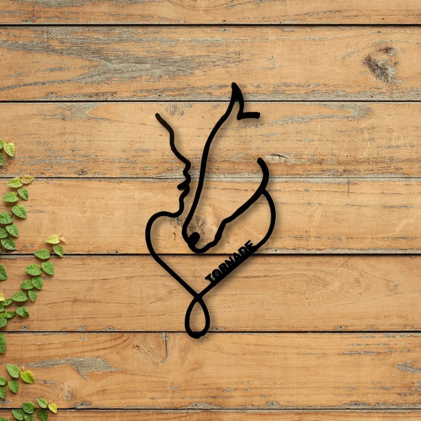 Décoration de couple cheval cavalier idée cadeau sur le thème du cheval pour les cavaliers prénom à personnaliser