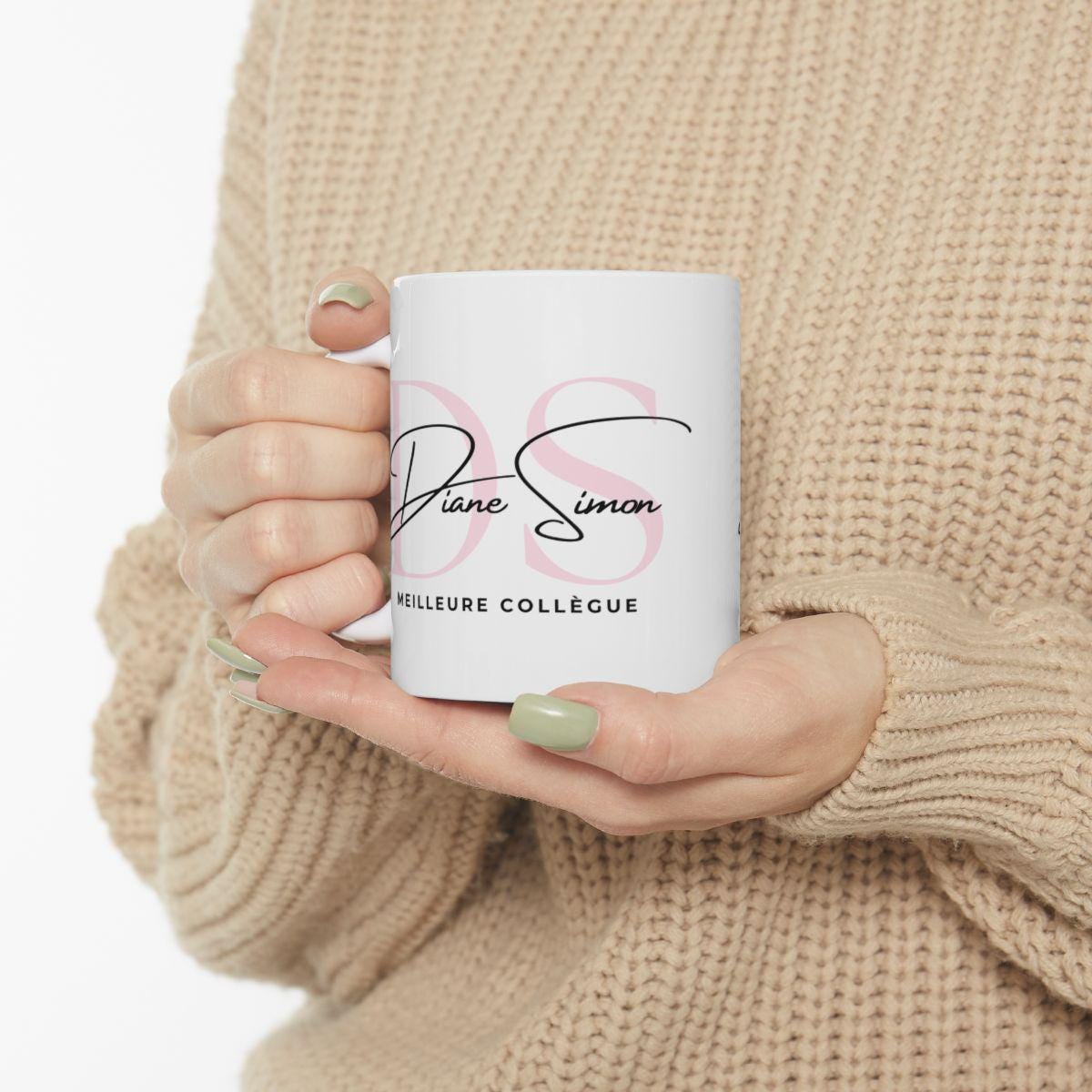 Tasse Personnalisée avec Prénom et Message - Cadeau Uniqu