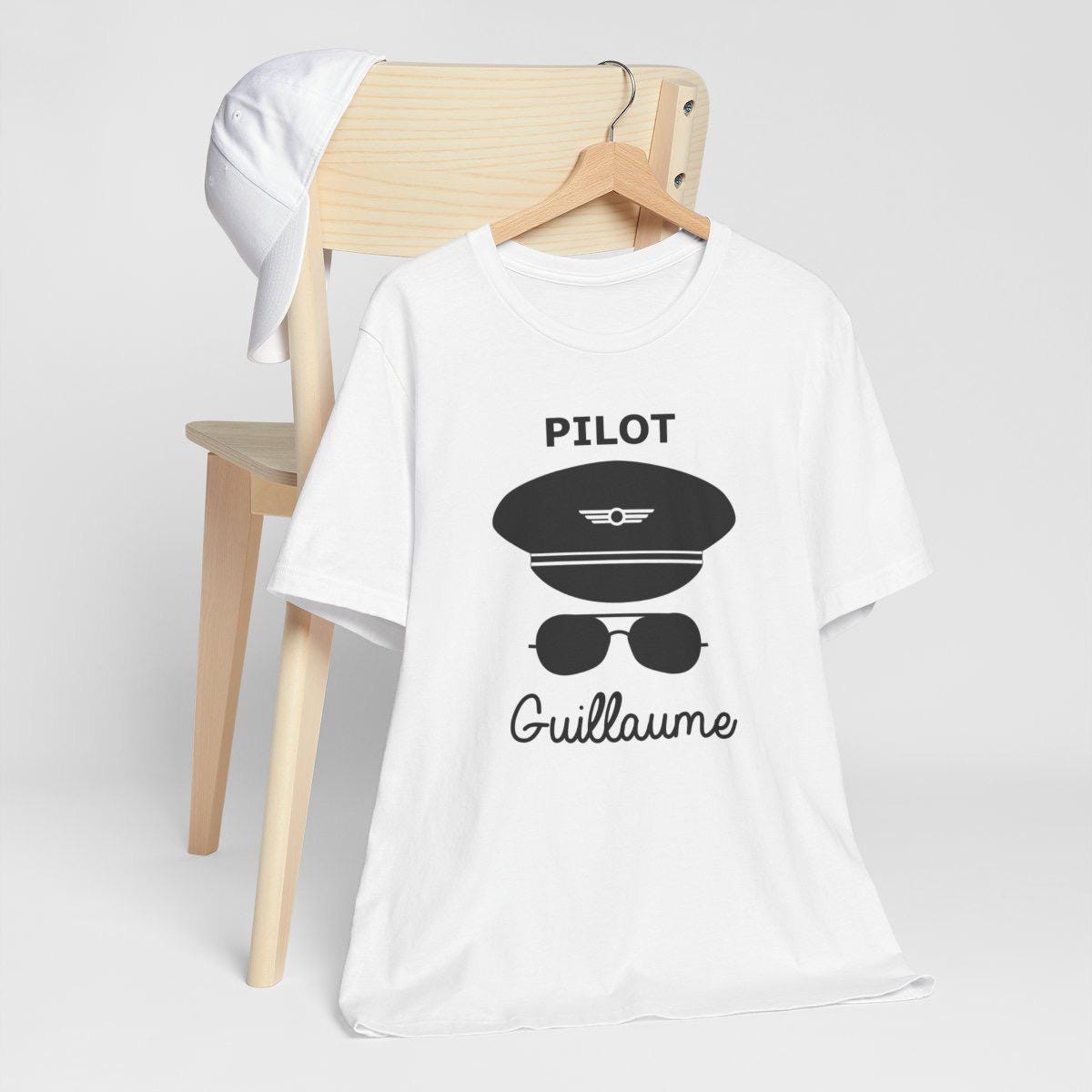 tee shirt pilote d'avion à personnaliser couleurs et texte personnalisable t shirt pour cadeau pour pilote d'avion cadeau personnalise