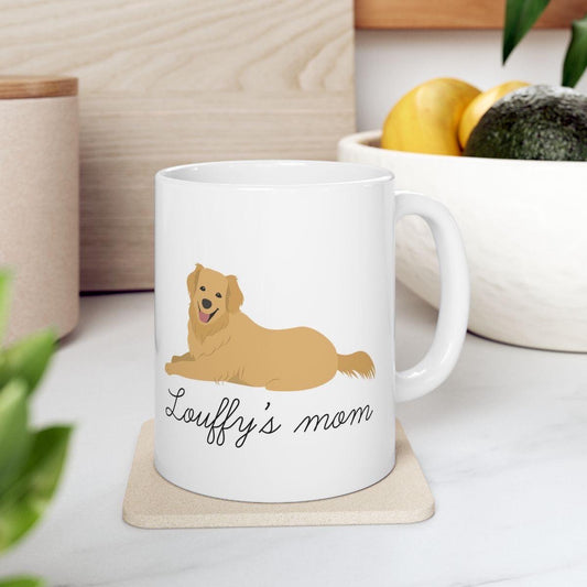 tasse golden retriever à personnaliser cadeau labrador pour les dog mom texte personnalisé tasse avec illustration de chien mug personnalisé