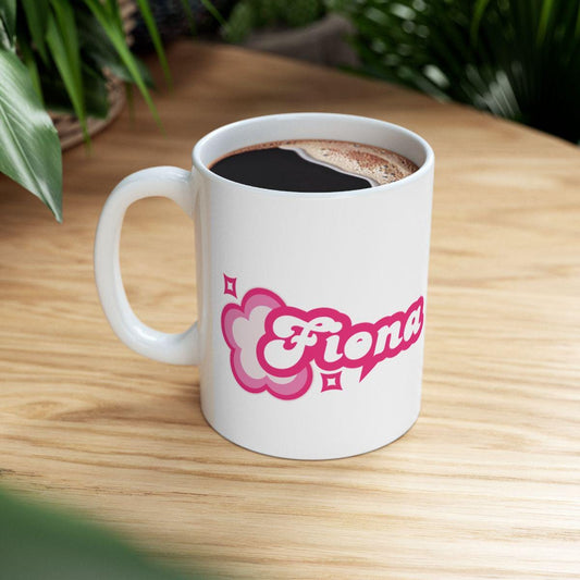 mug tasse à personnaliser avec prénom rose cadeau unique pour collègue famille ou amie cadeau personnalise mignon