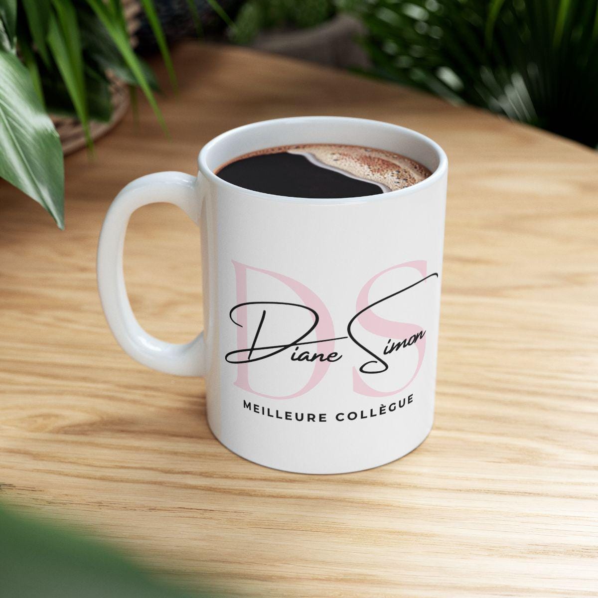 Tasse Personnalisée avec Prénom et Message - Cadeau Uniqu