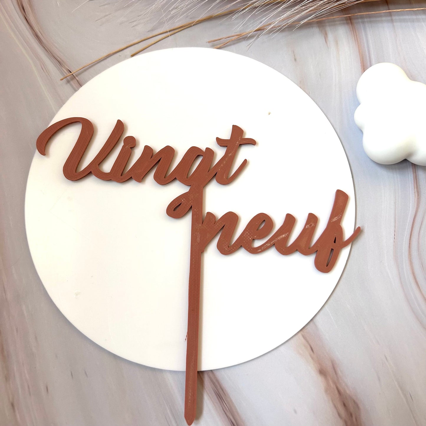 Cake Topper Personnalisé – Chiffres d’Âge pour Gâteau d’Anniversaire Adulte Enfant