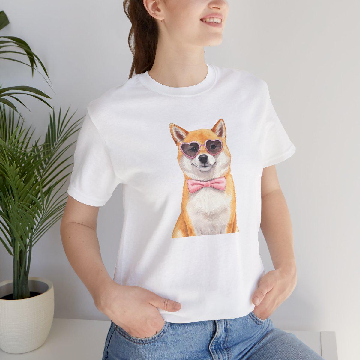 tee shirt shiba inu original et mignon t shirt pour cadeau pour propriétaire de shiba ou dog mom cadeau personnalise