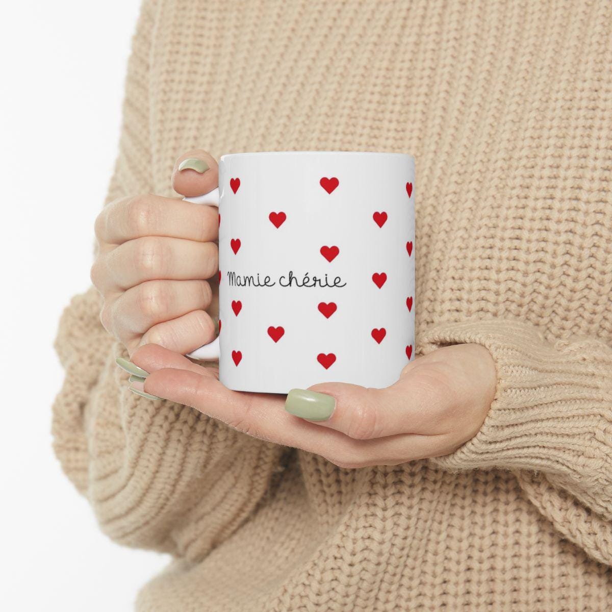 mug tasse pour fête des grand mères tasse mignonne avec coeur mamie chérie cadeau pour mamie cadeau original fête mamy