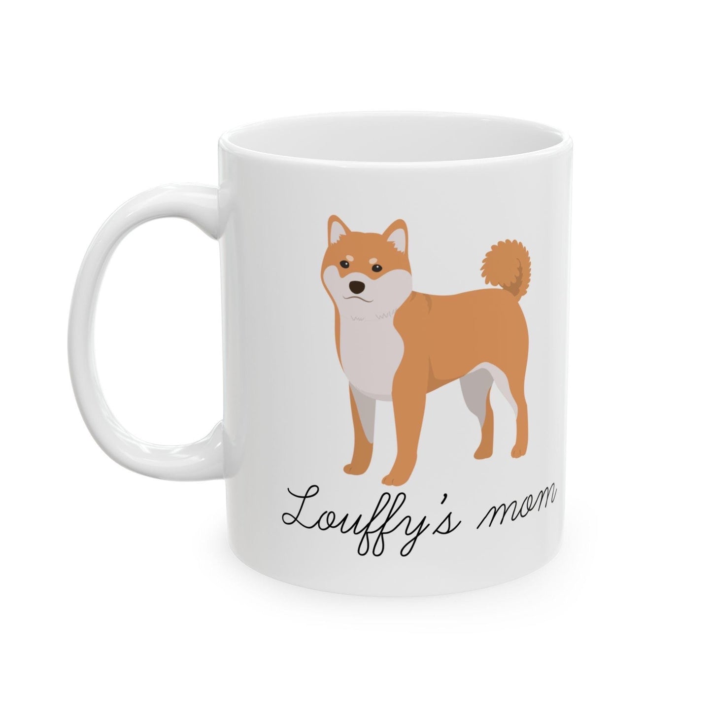 tasse Shiba Inu à personnaliser idée de cadeau pour les dog mom texte personnalisé tasse avec illustration de Chine shiba mug personnalisé