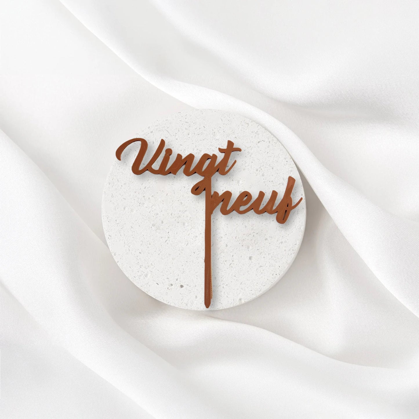 Cake Topper Personnalisé – Chiffres d’Âge pour Gâteau d’Anniversaire Adulte Enfant