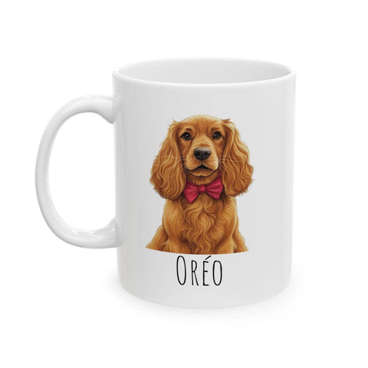 tasse cocker à personnaliser cadeau spaniel pour les dog mom texte personnalisé tasse avec chien mug personnalisé