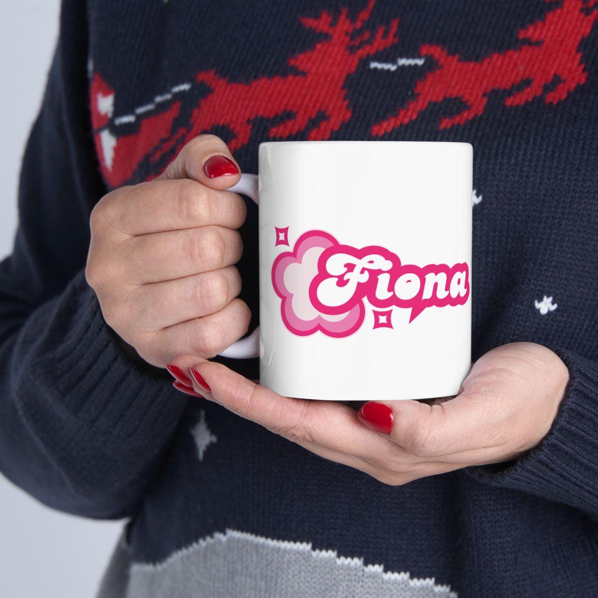 mug tasse à personnaliser avec prénom rose cadeau unique pour collègue famille ou amie cadeau personnalise mignon