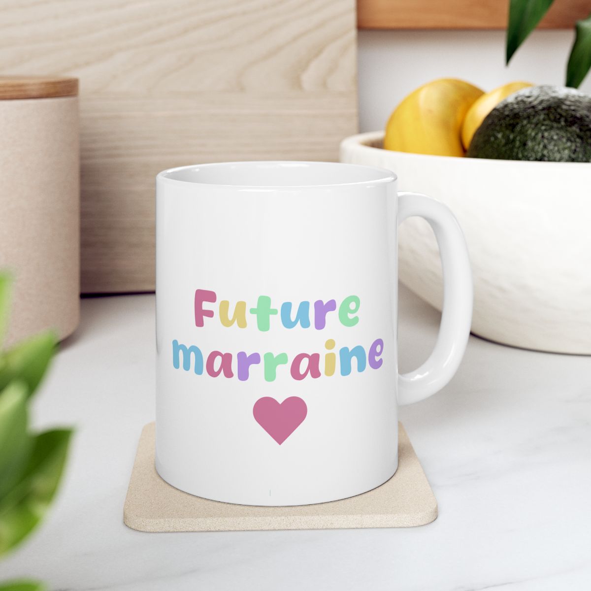 Tasse future marraine, cadeau marraine, cadeau pour elle, mug original, annonce marraine