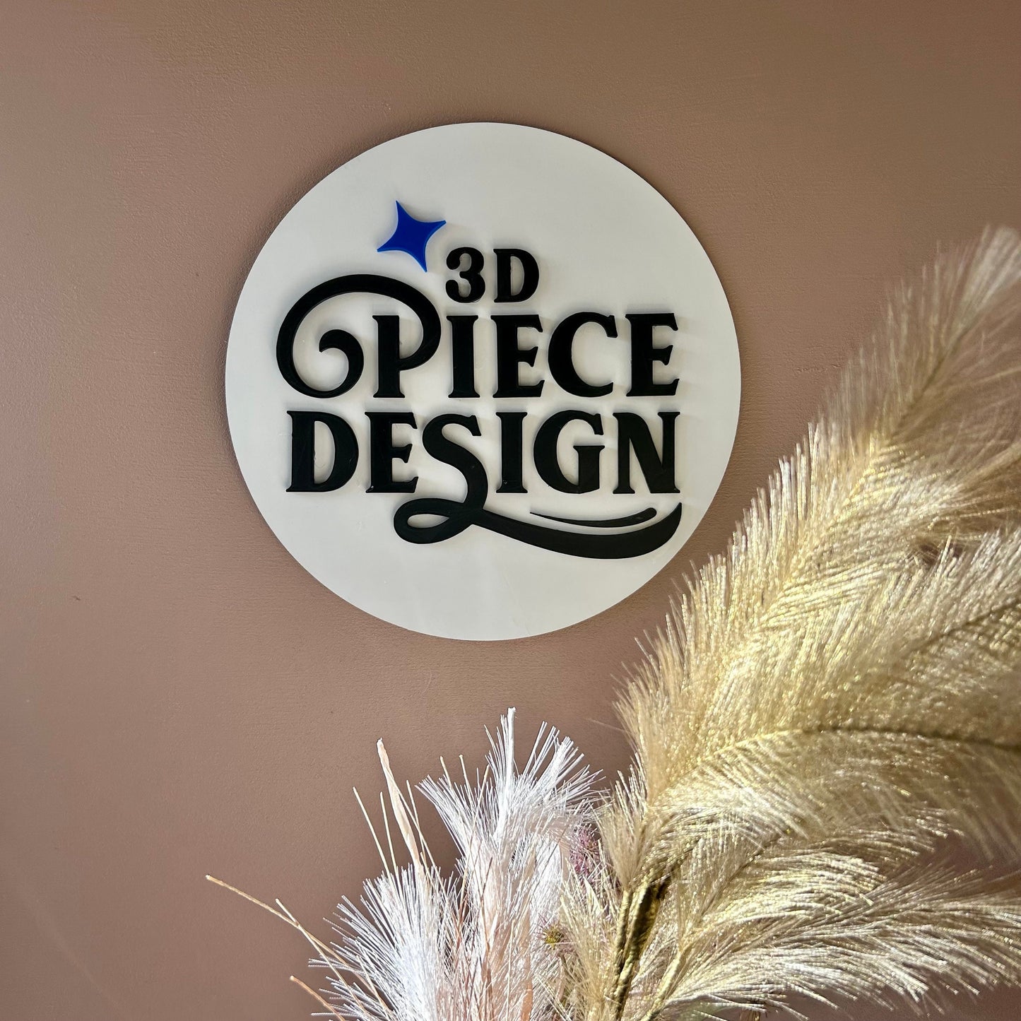 idée déco pour boutique ou enseigne logo pour entreprise ou small business logo en 3D relief décoration bureau panneau entreprise sur mesure