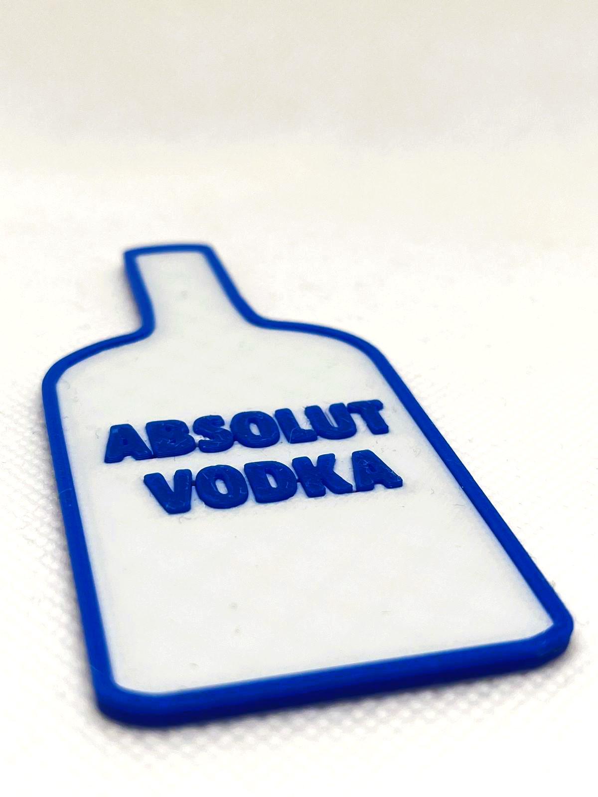 Décoration 3D Bouteille de Vodka – Idéale pour bar, table ou coin apéro – Personnalisable et stylée pour une ambiance festive
