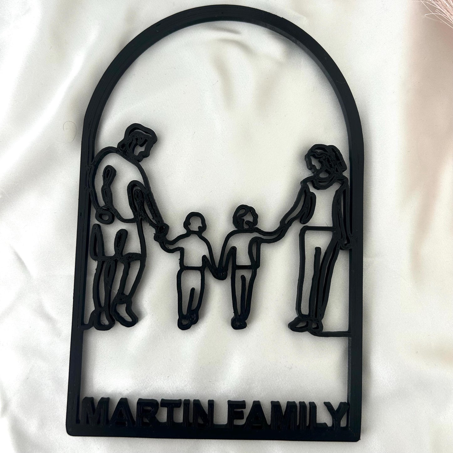 Cadeau famille personnalisé – Déco murale avec prénoms