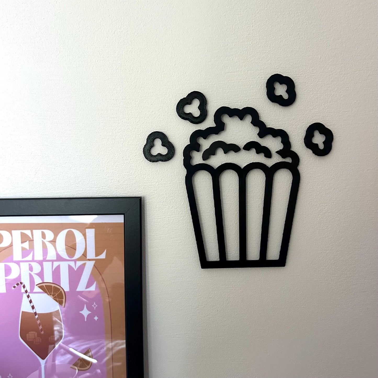 Décoration murale salon tendance, thème popcorn, coin pop corn un design original cinéma party