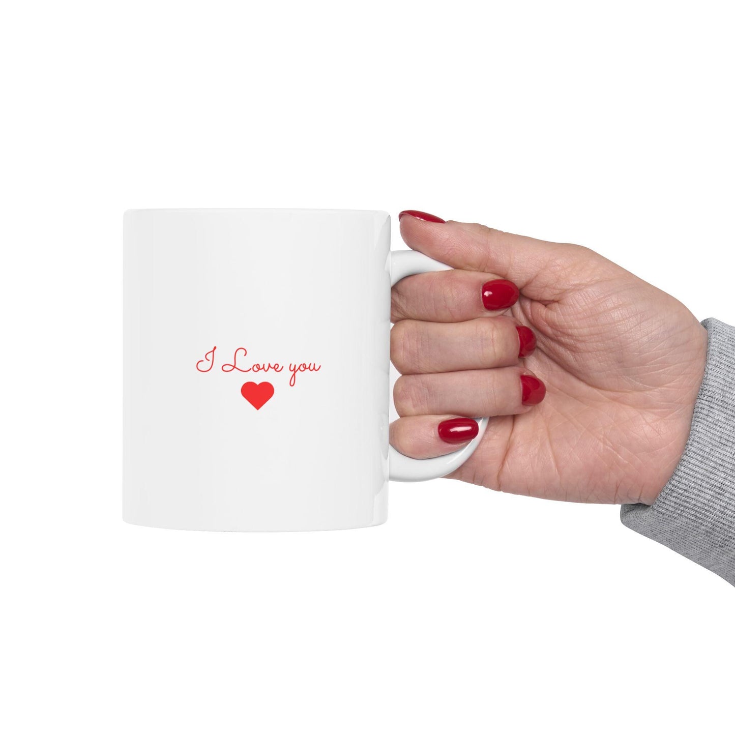 Tasse « I Love You » – Cadeau romantique personnalisé pour dire je t’aime, parfait pour anniversaire ou Noël