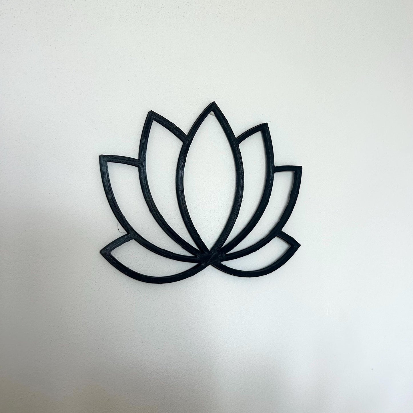 Décoration murale unique fleur de lotus, enseigne murale thème yoga déco symbole zen panneau géométrique pour salon tendance