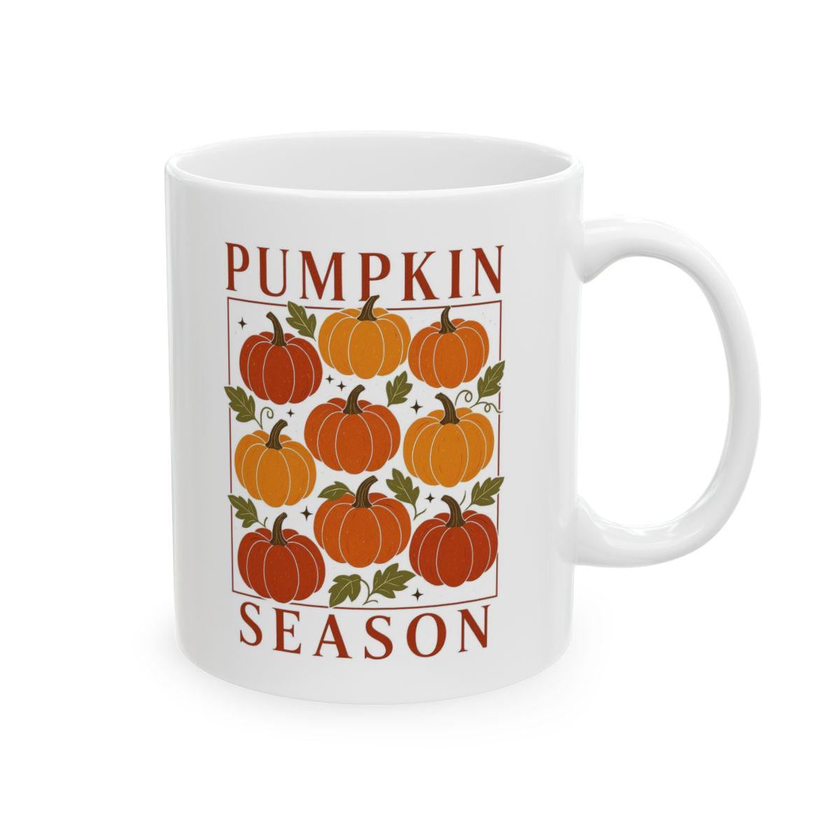Tasse automne en céramique tasse halloween – Illustration citrouilles pumpkin Season tasse avec illustration de citrouilles mignonne nature