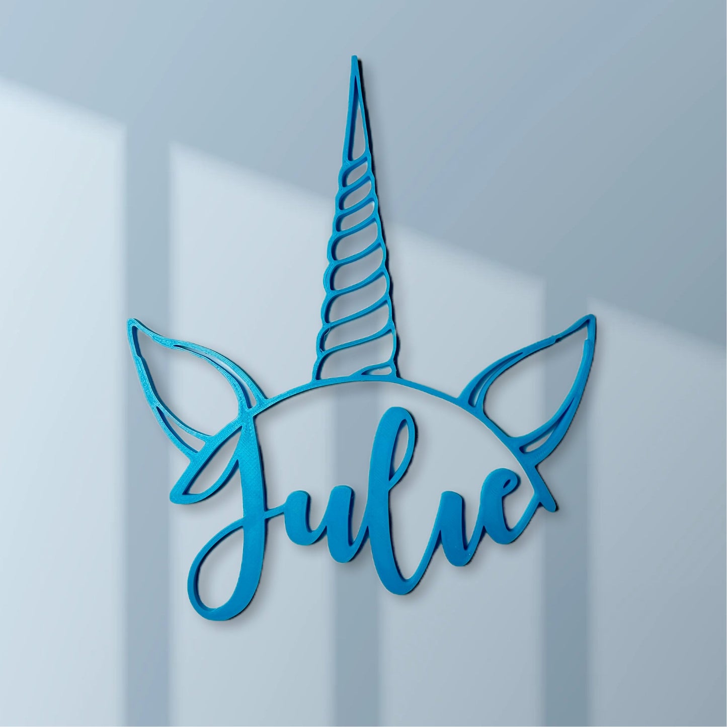 Décoration murale licorne personnalisable pour enfant – À accrocher sur porte ou mur de chambre