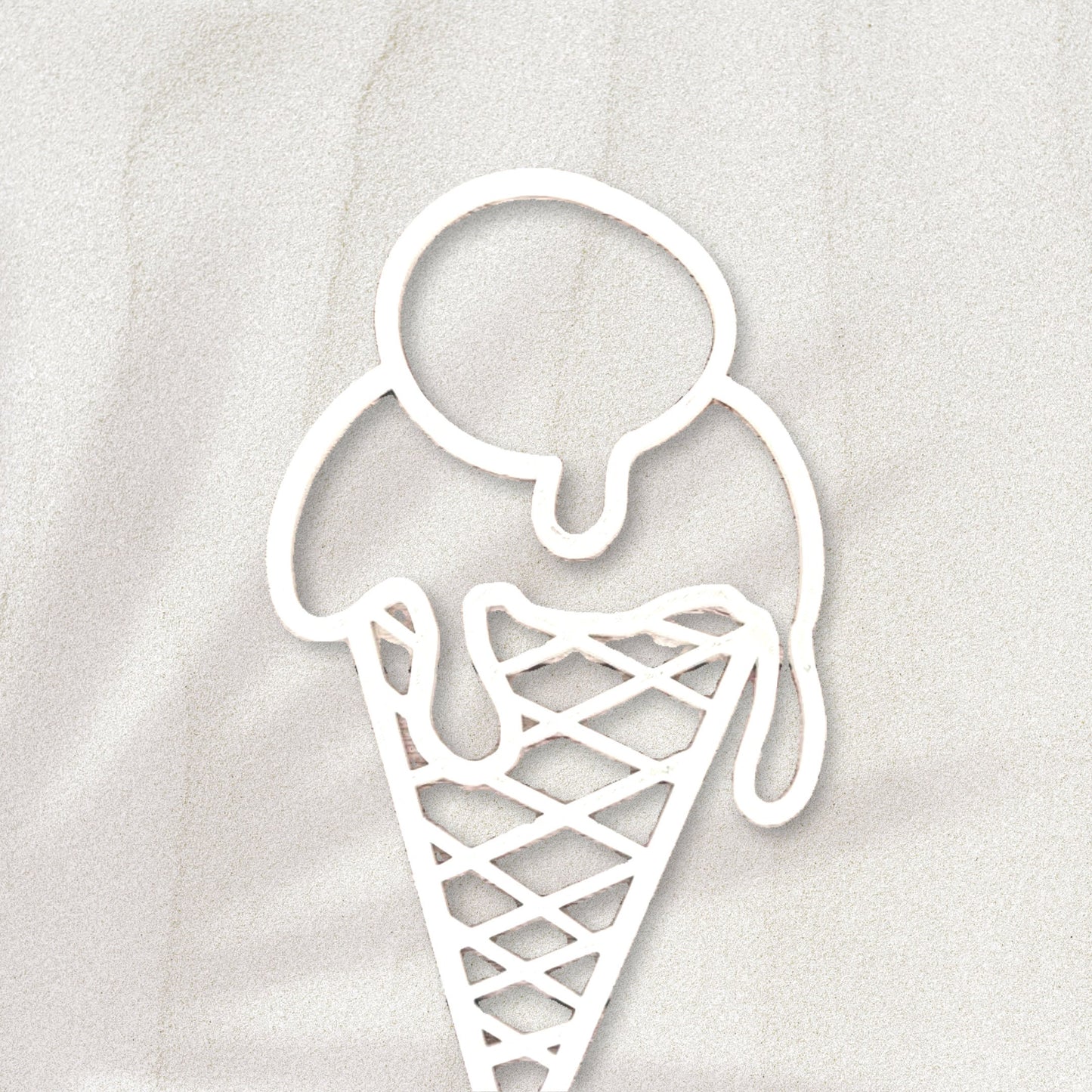 Cornet de glace personnalisé – Décoration murale pour chambre bébé avec prénom ou mot à accrocher